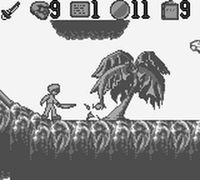 une photo d'Ã©cran de The Pagemaster sur Nintendo Game Boy